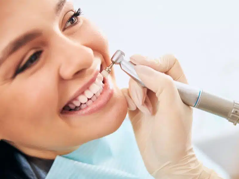 A smiling patient visiting Market Street Family Dental for a dental exam and cleaning in Troy, IL